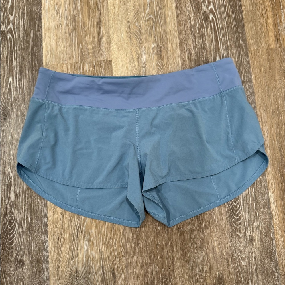 lululemon athletica Athletic Shorts • Blue/ Gray Speed Ups• 2.5 inch inseam